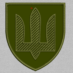 Шеврон нашивка  Сухопутні війська 70х80мм (загальновійськовий) олива